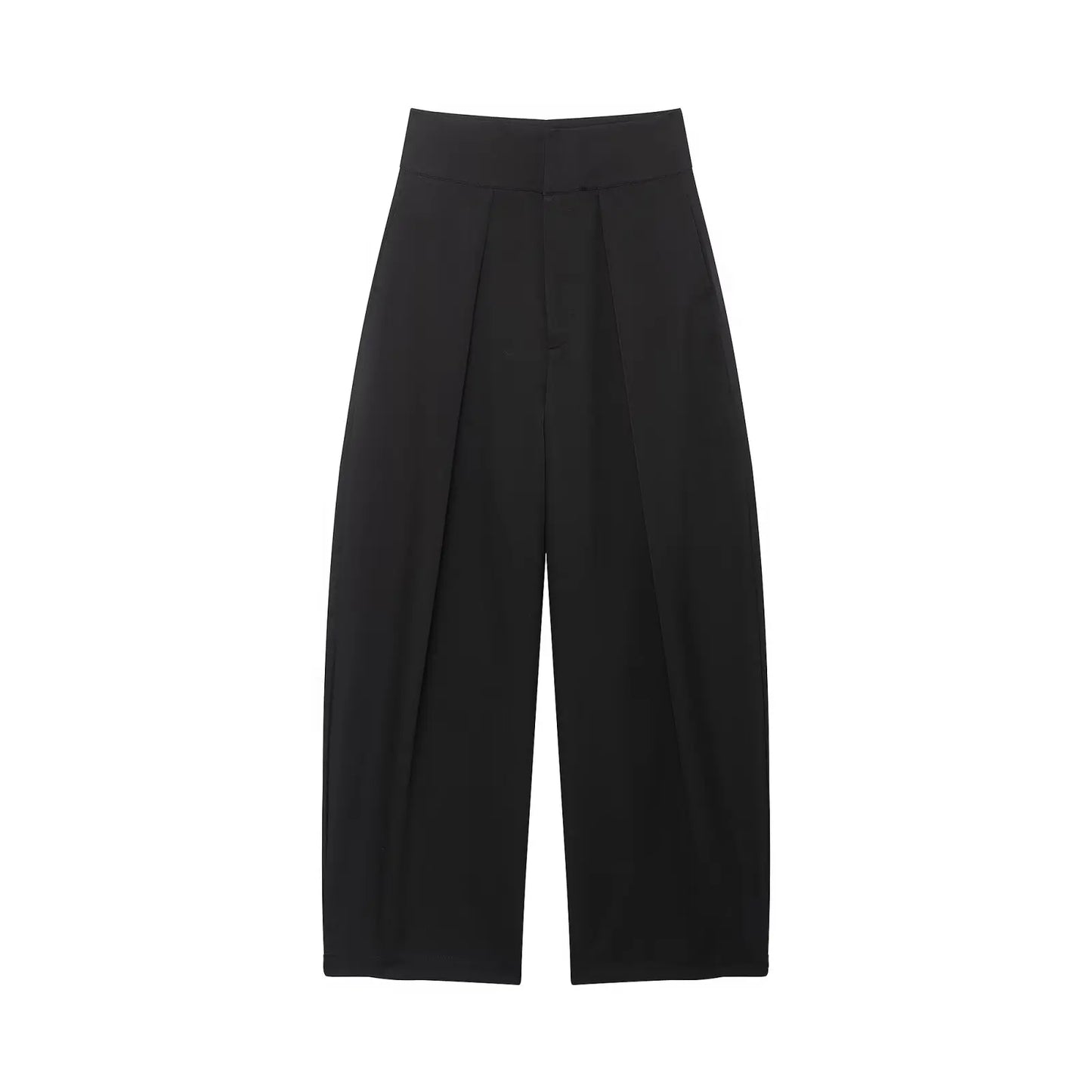 Casual Loose Pants Women High Waist Pleated Straight Long Wide Leg Trousers Female 2026 Spring Autumn Fashion Lady Bottoms 
