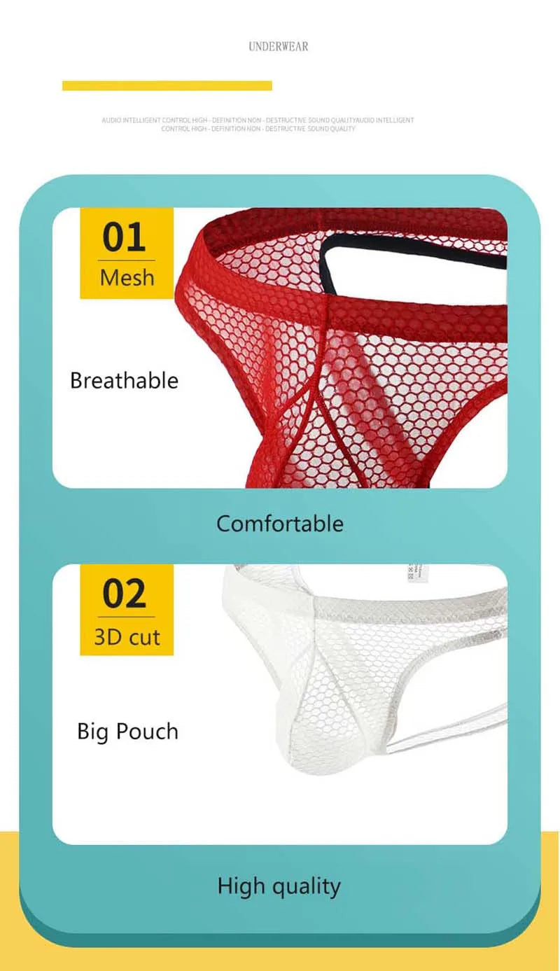 Sexy Men Underpants Thong Jock Strap Man Underwear G String Jockstrap Anal Mesh Buttocks Panties Open Butt Hollow Cueca Hombre