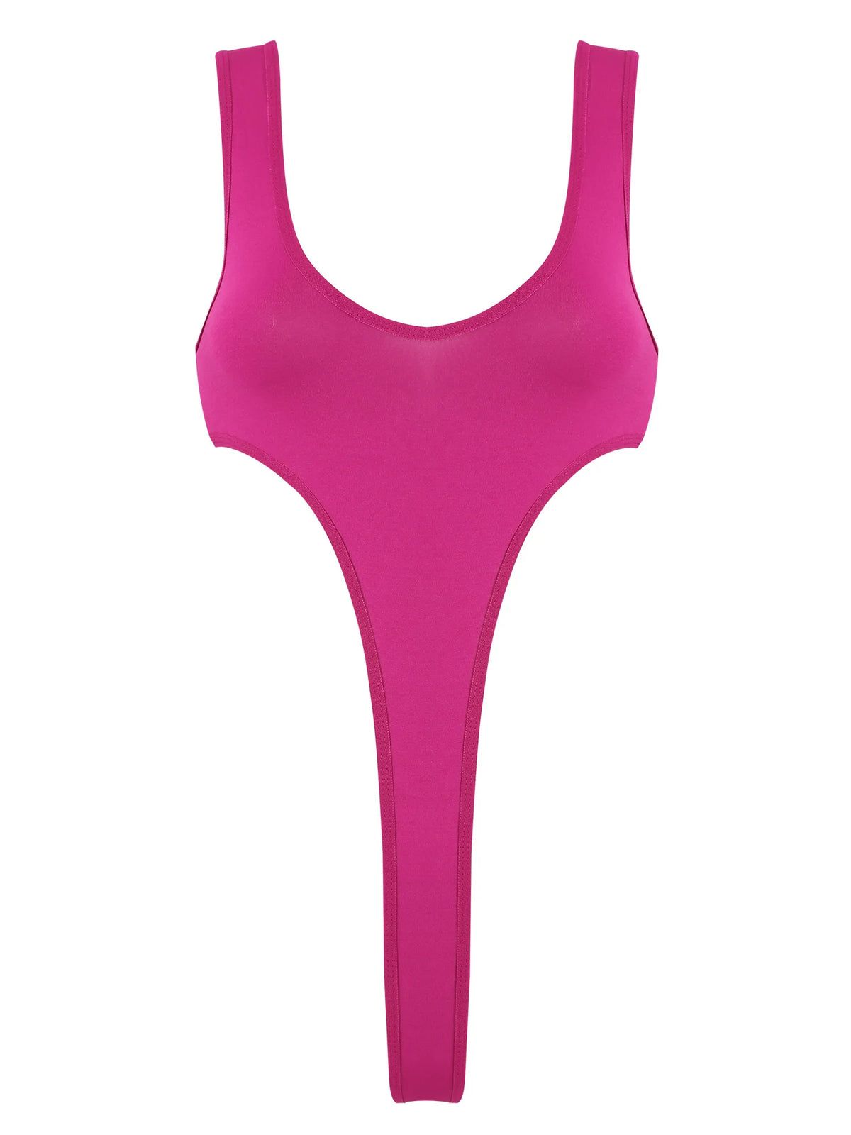 Women's Swimsuit One Piece Silky See Through Sheer Lingerie Swimwear Deep Scoop Neck Sleeveless High Cut Thong Leotard Bodysuit