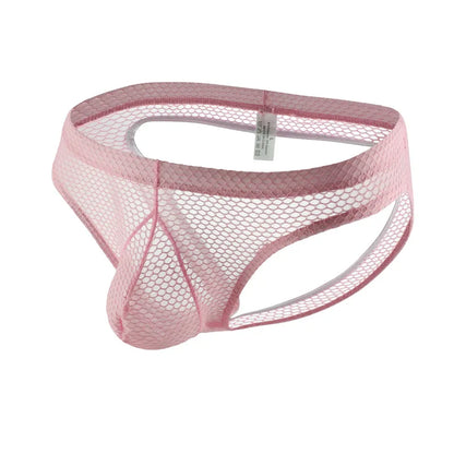 Sexy Men Underpants Thong Jock Strap Man Underwear G String Jockstrap Anal Mesh Buttocks Panties Open Butt Hollow Cueca Hombre