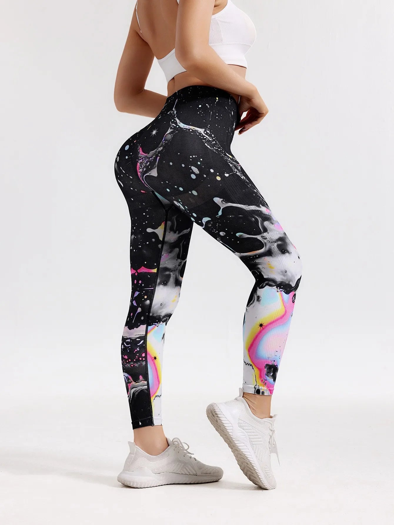 Fashion Women Beautiful Print Leggings Yoga Pants High Waist Jeggings Stretch Pants Hot Sale Gym Fitness Sweatpants Mujer