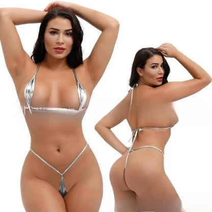 Women Mini Bras Panty Sets Erotic Lingerie For Woman Halter Underwear Sex Set Adult Female Costumes Sexy Body Lingeries Outfit