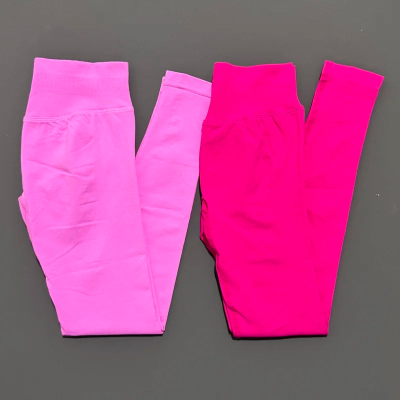 HISTELLO Sports Leggings Women Seamless Yoga Tight Pants DF Dupe Fitness Long Pants Running Gym Tights Workout Sports Clothing
