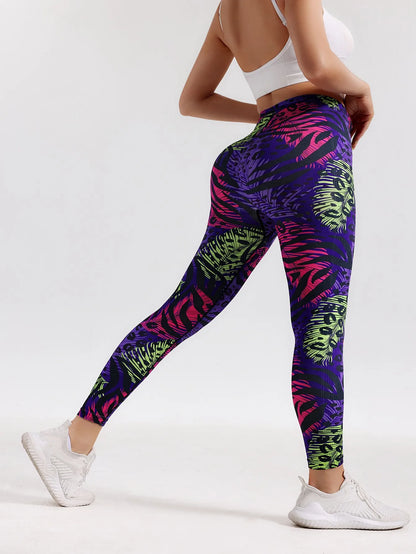 Fashion Women Beautiful Print Leggings Yoga Pants High Waist Jeggings Stretch Pants Hot Sale Gym Fitness Sweatpants Mujer