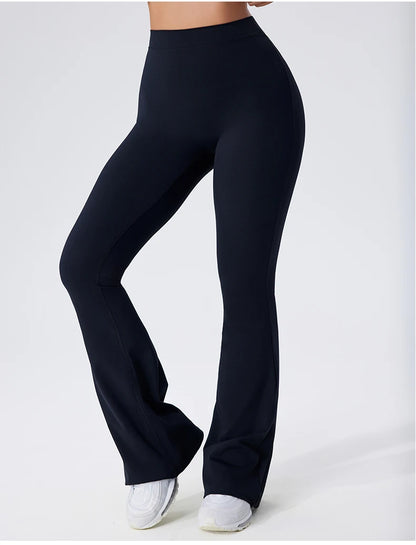 Sexy Sports Leggings Women V Back Scrunch Flares Leggings High Waist Yoga Flares Pants Push Up Gym Leggings Women Yoga Clothes
