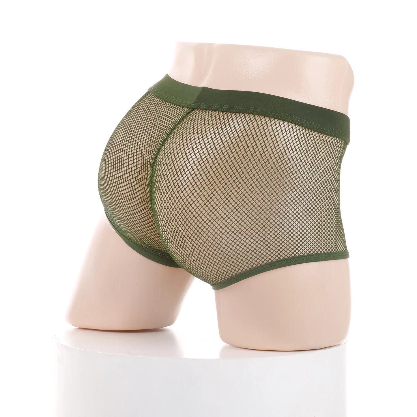 Sexy Mesh Boxer Men Underwear See Through Panties Transparent Low Waist Nightwear Boxer Shorts Boxershorts Underpants