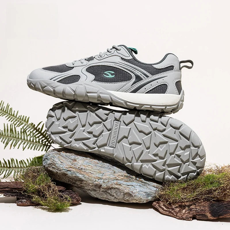 HOBIBEAR Wide Toe Flat Shoes Outdoor Sports Shoes Friendly for Wide Footbed Spring Autumn Casual Daily Shoes Comfortable Brea...
