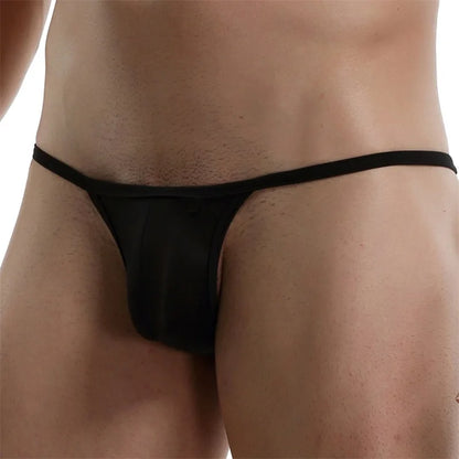 CLEVER-MENMODE Men's Sexy Lingerie Penis Bag Mini Underwear Ultra-Thin Transparent Panties Bikini Briefs Gay G-string Suspenders