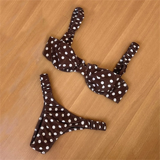 Dot Swimsuit 2026 Micro Bikinis Sexy Women Swimwear Female Push Up Swim Suit Brazilian Bathing Suits Beachwear Bandeau Biquini