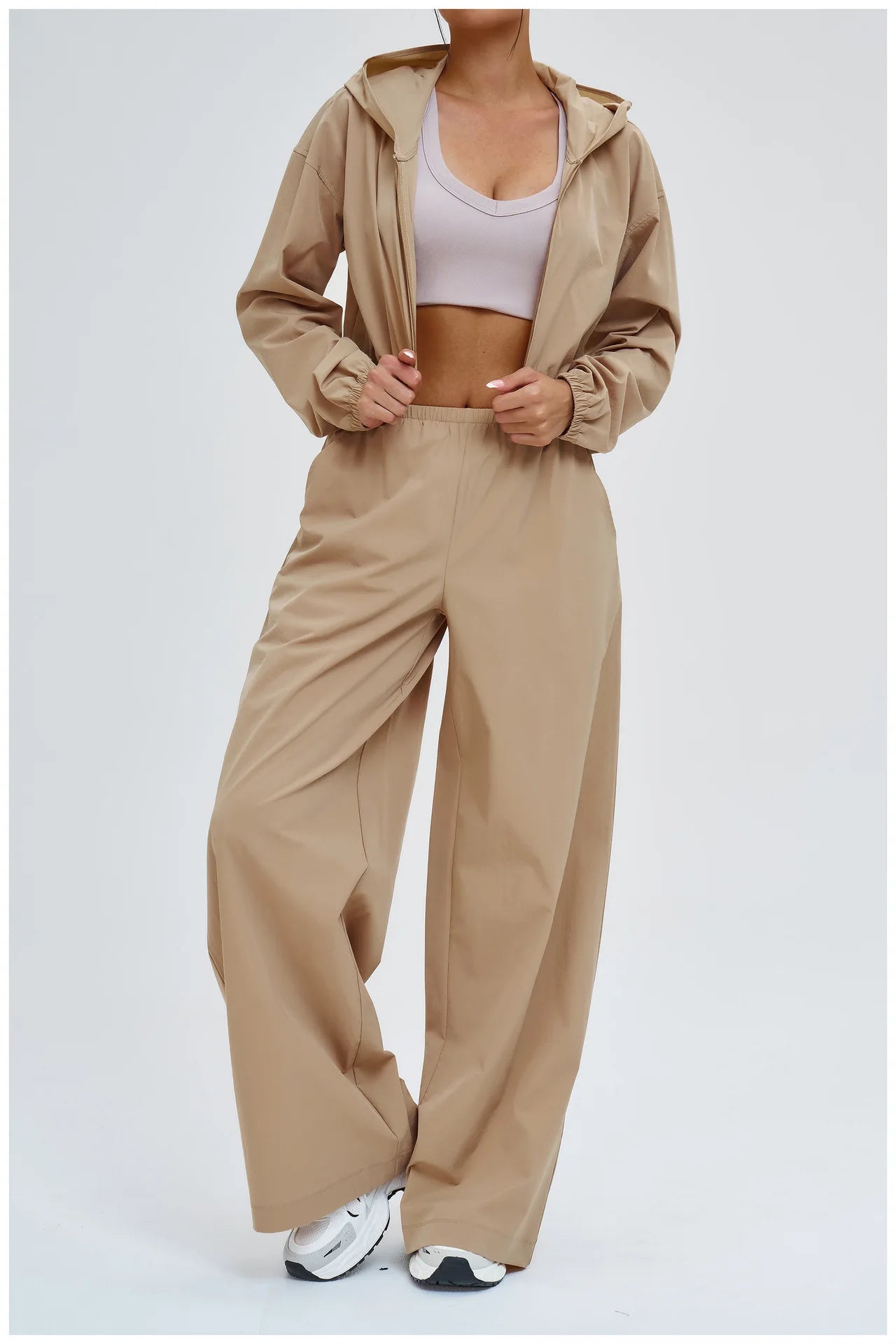 Sun Protection Wide Leg Yoga Pants Women Casual Sports Bell Bottom Pants High Waisted Fitness Pants Female Gym Workout Pants