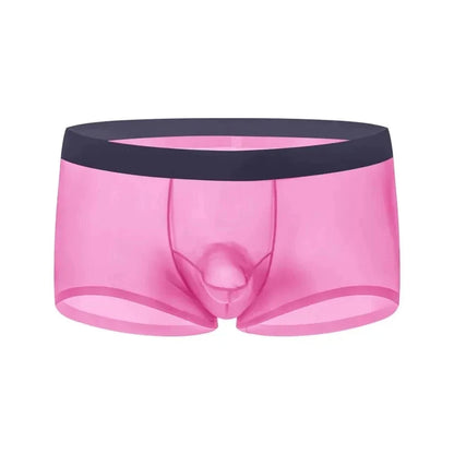 Underwear men's boxer shorts Elephant transparent ice silk bullet separation personality pants