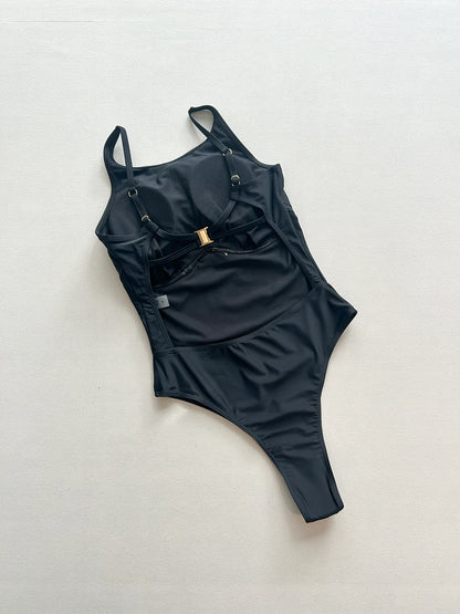 Thong 2025 Sexy Women One Piece Swimsuit Swimwear Female Solid High Waist Monokini Swimming Suit Bathing Suit Biquini Beachwear