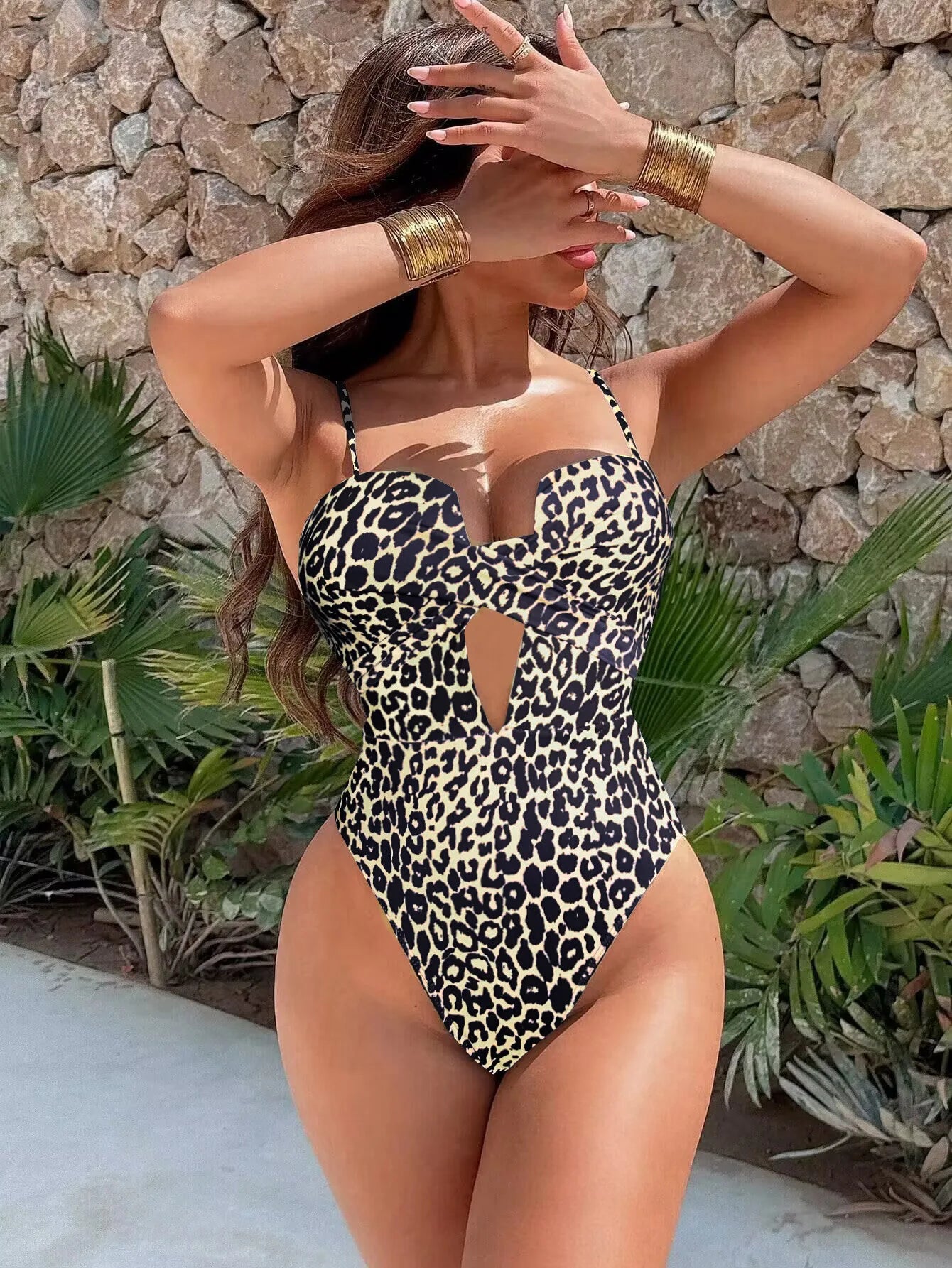 Sexy Yellow Swimwear Women 2026 Hollow Out Cross Slim Tummy Control One Piece Swimsuit Beach Backless Bathing Suit Monokini