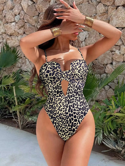 Sexy Yellow Swimwear Women 2026 Hollow Out Cross Slim Tummy Control One Piece Swimsuit Beach Backless Bathing Suit Monokini