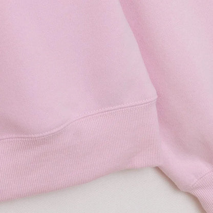 Disney Pink Disneyland Letter Embroidery Cartoon Mickey Minnie Cute Print Sweatshirt Zipper Women Jumper Fleece Pullover Unisex