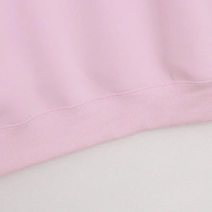 Disney Pink Disneyland Letter Embroidery Cartoon Mickey Minnie Cute Print Sweatshirt Zipper Women Jumper Fleece Pullover Unisex