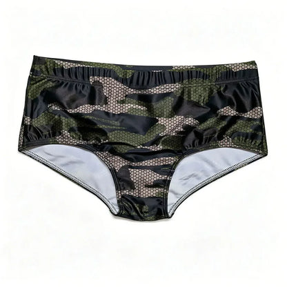 Sexy Swimming Trunks Mens Camouflage Swim Boxer Briefs Swimwear Young Man Swimsuit Beach Surfing Bathing Suit Shorts Zwembroek