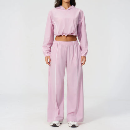 Yoga Set For Women Tracksuit Summer Sun Protection Set Yoga Long Sleeved Running Set Outdoor Sportswear For Women Athletic Wear