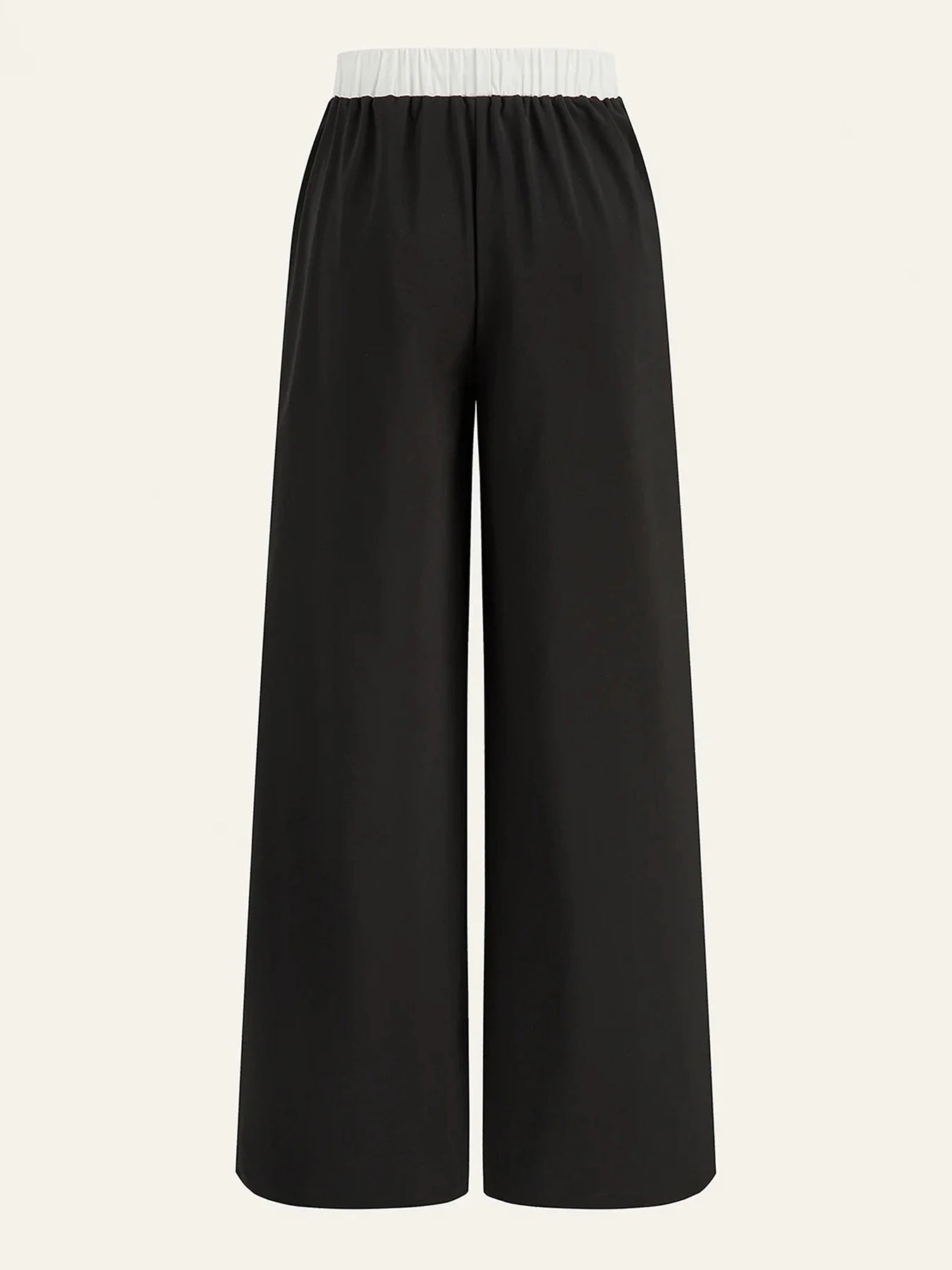 Women's Casual Pants, a Must-Have for Trendy Looks, Summer Cool and Unique Style, Sun and Moon Lines Printed with Contrasting Colors, Wide-Leg Casual Pants with White Lines on the Side, Loose and Comfortable Women's Casual Pa