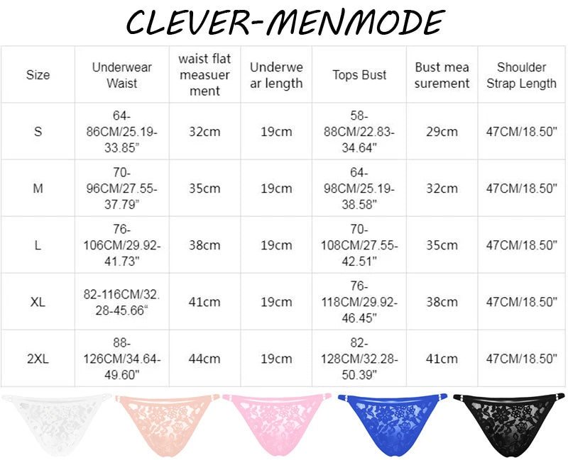 Men's Sexy Underwear Thin String Waist Lace Panties Men Strap Erotic Lingerie Sissy Clothing Low Waist Panty