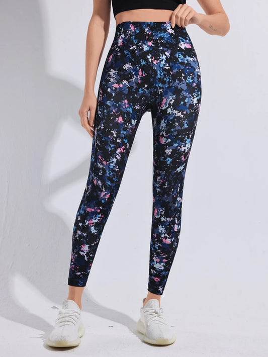 Fashion Women Beautiful Print Leggings Yoga Pants High Waist Jeggings Stretch Pants Hot Sale Gym Fitness Sweatpants Mujer