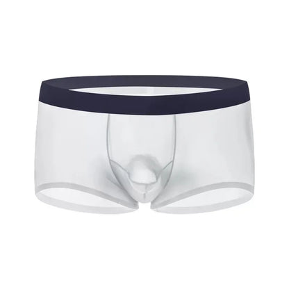 Underwear men's boxer shorts Elephant transparent ice silk bullet separation personality pants