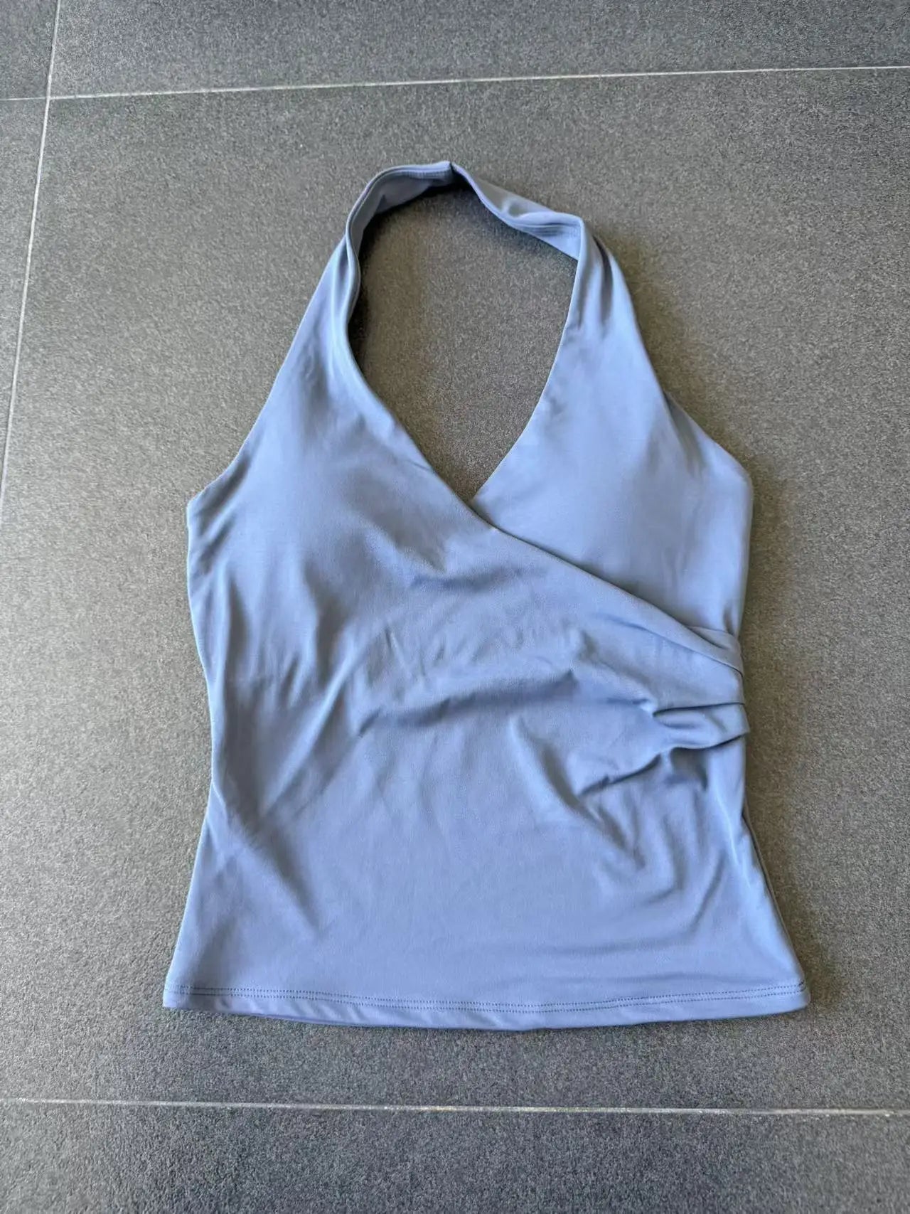 Halter Vest Gym Vest Woman Backless Tank Tops Push Up Sport Vest Running Outdoor Recreation Vest Workout Elastic Tops Activewear