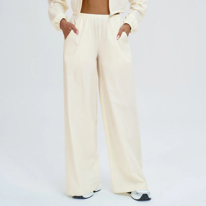 Sun Protection Wide Leg Yoga Pants Women Casual Sports Bell Bottom Pants High Waisted Fitness Pants Female Gym Workout Pants