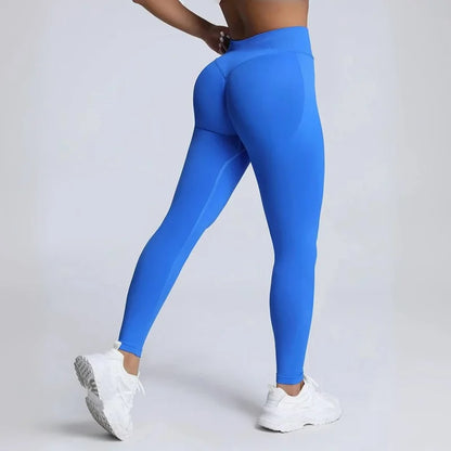 HISTELLO Sports Leggings Women Seamless Yoga Tight Pants DF Dupe Fitness Long Pants Running Gym Tights Workout Sports Clothing