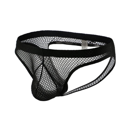 Sexy Men Underpants Thong Jock Strap Man Underwear G String Jockstrap Anal Mesh Buttocks Panties Open Butt Hollow Cueca Hombre
