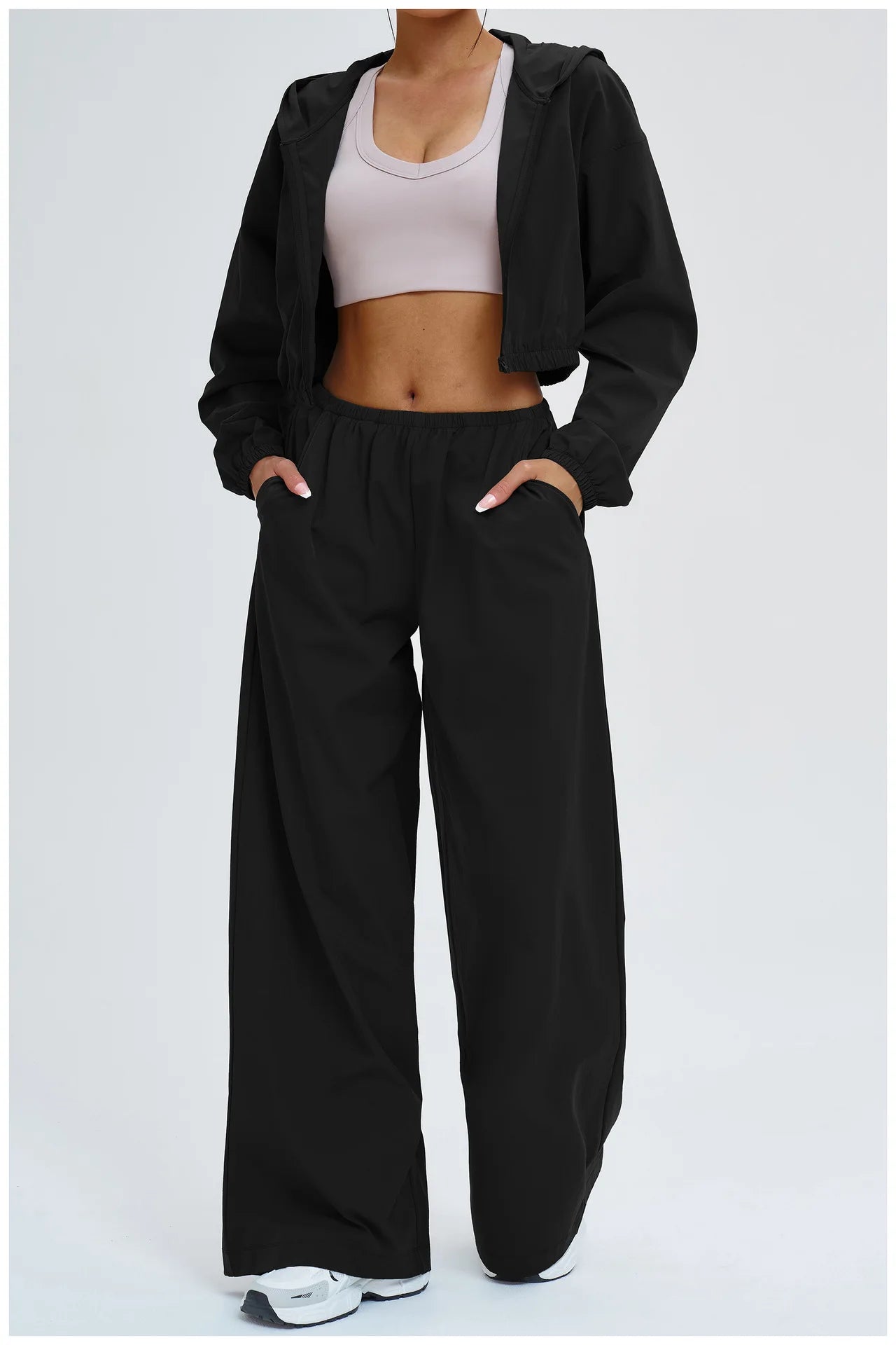 Sun Protection Wide Leg Yoga Pants Women Casual Sports Bell Bottom Pants High Waisted Fitness Pants Female Gym Workout Pants