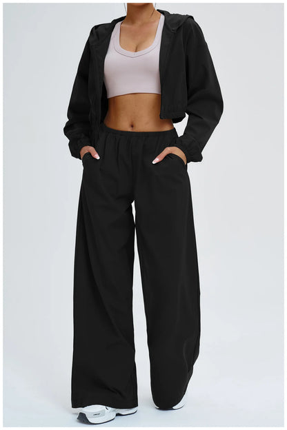 Sun Protection Wide Leg Yoga Pants Women Casual Sports Bell Bottom Pants High Waisted Fitness Pants Female Gym Workout Pants