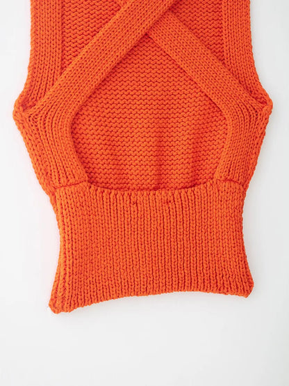 Women's 2026 New knitted Tops Fashion Slim Backless Sexy Unique Women's Tops Blouses Chic Summer Travel Party Young Blouses