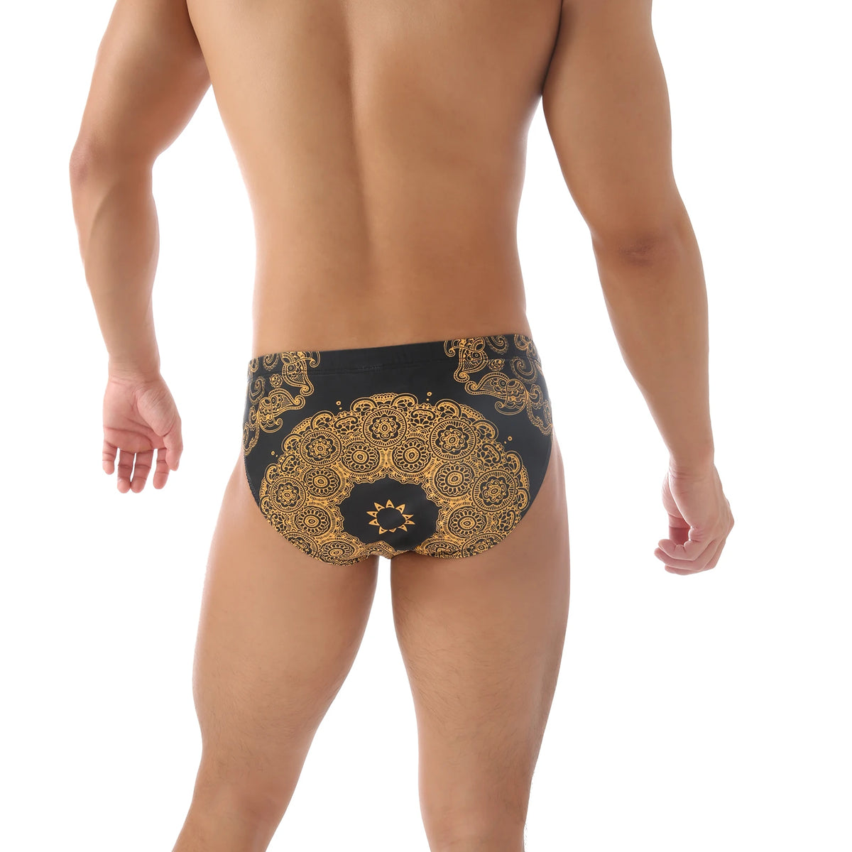 Sexy Swimwear Men Bikini Leopard Totem Swim Briefs Trunks Swimsuit Beach Shorts Bulge Pouch Swimming Bathing Suit Swimsuits