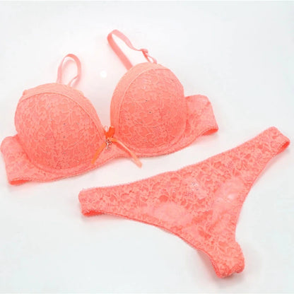 2024 New Sexy Gold Lace Shaping Breathab Women Bra Sets Push Up Lingerie 34/75 36/80 38/85 40/90 42/95 BCDE Cup Underwear