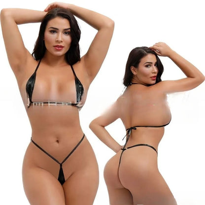 Women Mini Bras Panty Sets Erotic Lingerie For Woman Halter Underwear Sex Set Adult Female Costumes Sexy Body Lingeries Outfit