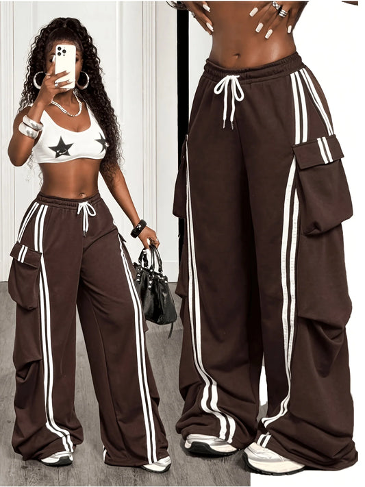 Women's Fashion Casual Pants, Street Cool Y2K Style