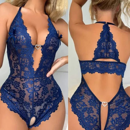 Sexy Bra And Panty Set Women Babydoll Lingerie Kit Push Up Seamless Underwear Sissy Tulle Exotic Sets One Piece Crotchless