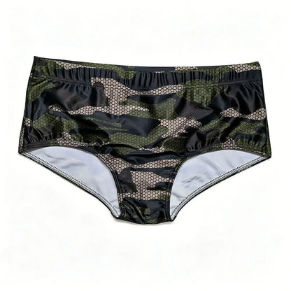 Sexy Swimming Trunks Mens Camouflage Swim Boxer Briefs Swimwear Young Man Swimsuit Beach Surfing Bathing Suit Shorts Zwembroek