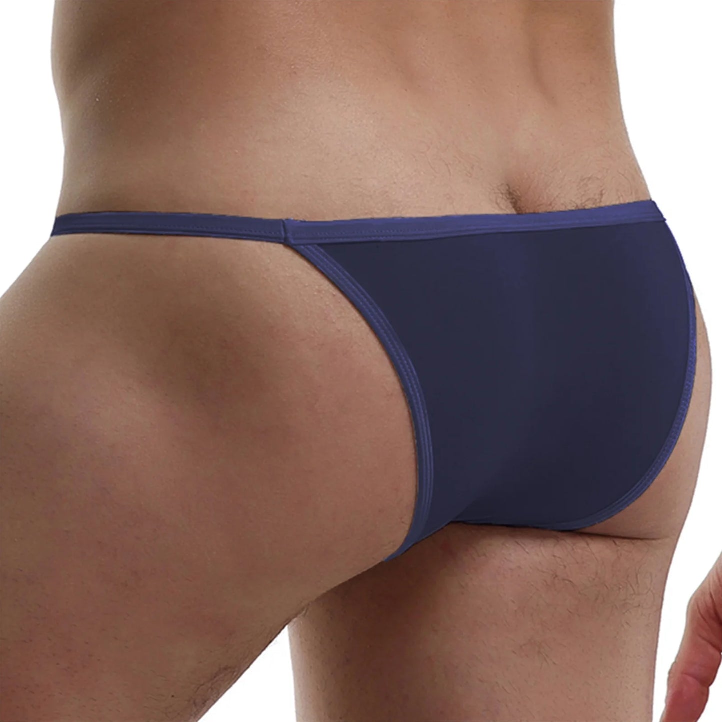 CLEVER-MENMODE Men's Sexy Lingerie Penis Bag Mini Underwear Ultra-Thin Transparent Panties Bikini Briefs Gay G-string Suspenders