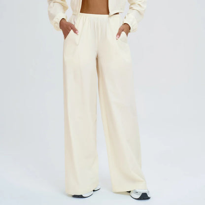 Sun Protection Wide Leg Yoga Pants Women Casual Sports Bell Bottom Pants High Waisted Fitness Pants Female Gym Workout Pants