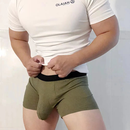 GTOPX MAN Cotton Boxers Shorts Ball Pouch Underwear Large Pockets Adult Sexy Undies