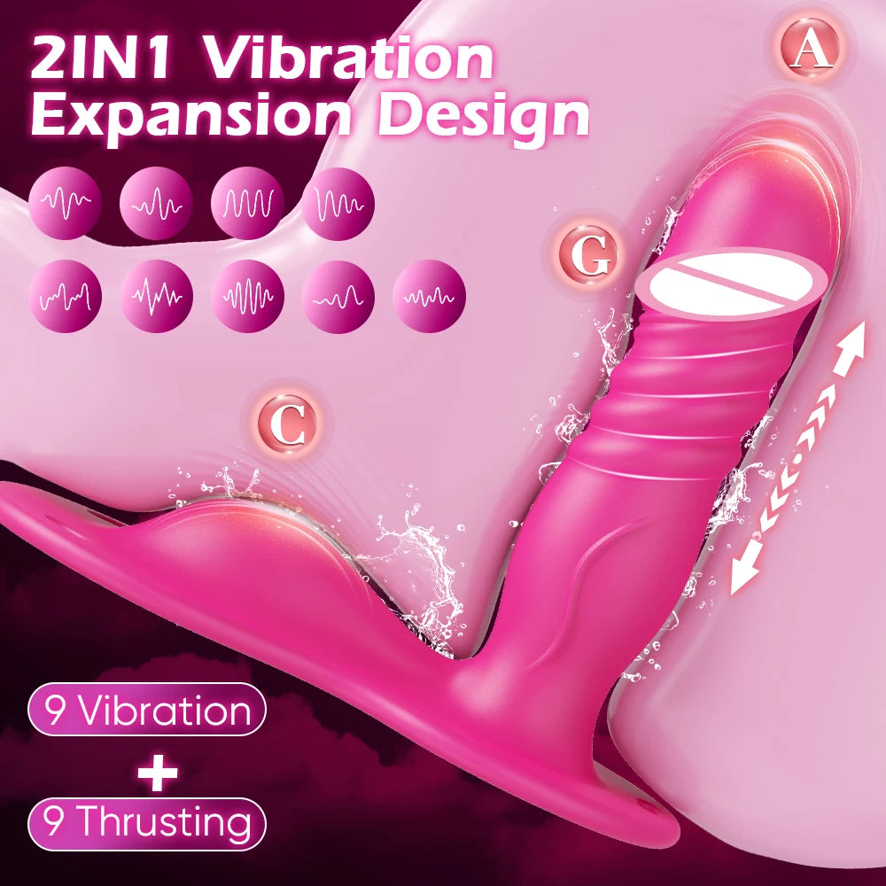 Wearable Panty Vibrators Adult Sex Toys for Women Cushion Clitoral Penetration Vagina Vibrators Dildos Vibration Masturbator