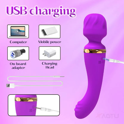 Powerful Ava Bar Vibrator Wand Dildos Sex Toys for Woman Dual Motor Clit G-Spot Clitoris Stimulator Vibrators Sex Toy for Couple