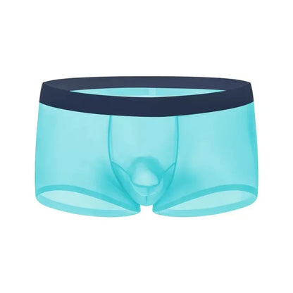 Underwear men's boxer shorts Elephant transparent ice silk bullet separation personality pants