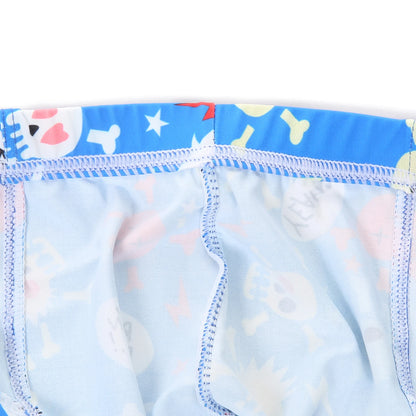 Men Penis Bag Jockstrap Lingerie Soft Hollow Sexy Breathable Boxer Brief Low Rise Skull Print U Pouch Underwear
