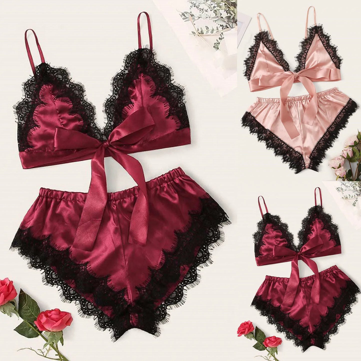 Sexy Babydoll for Underwear Suits Lingerie Underwear Sleepwear Pajamas Women's Lingerie Нижнее Бельё Женское