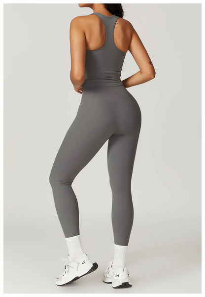 BIANHUI Gym Clothes Woman Brushed Cotton Racerback Sports Vest for Women Tight-Fitting Quick-Dry Casual Fitness Top Yoga Wear