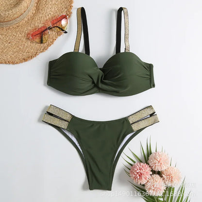 Summer Sexy Bikinis Push Up Swimsuits Women's Swimwear For Female Beach Swim Wear Bathing Suits Brazilian Bikini Set Pool Bather