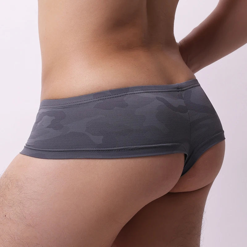 Men's Underwear Printed Boxers Shorts Soft Underpants U Convex Calzoncillos Hombre Panties